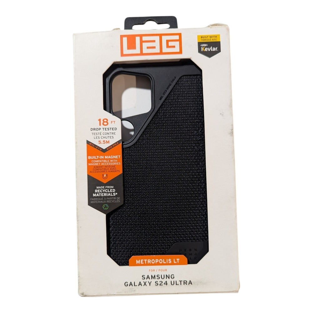 Aa1-O UAG Metropolis LT Case for Samsung Galaxy S24 Ultra -‎ Black